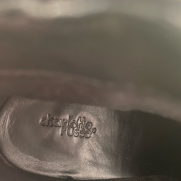 Charlotte Russe Size 8 Black Ankle Boots - Picture 4 of 8